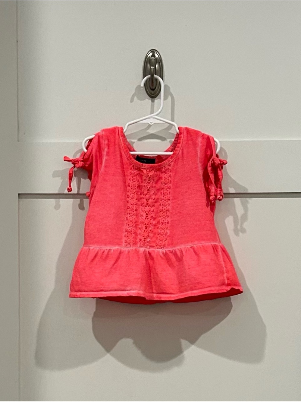 Takara Girls Cold Shoulder Neon Top